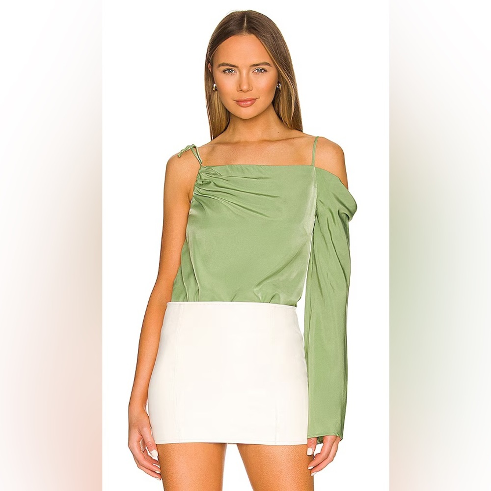 Camila Coelho Kimley Bodysuit in Jade Green